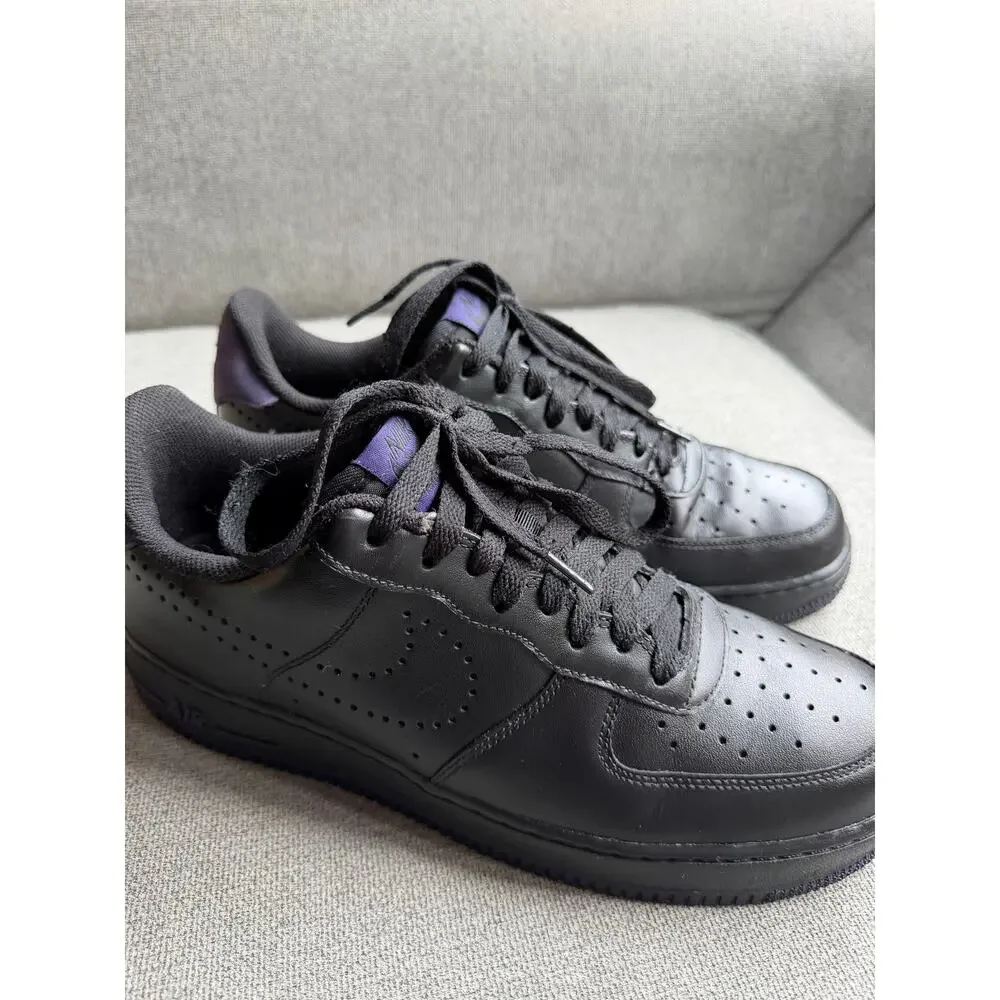 Nike Air Force 1 '07 Leather Black Ink Sneaker 315122-028 Men's 10
